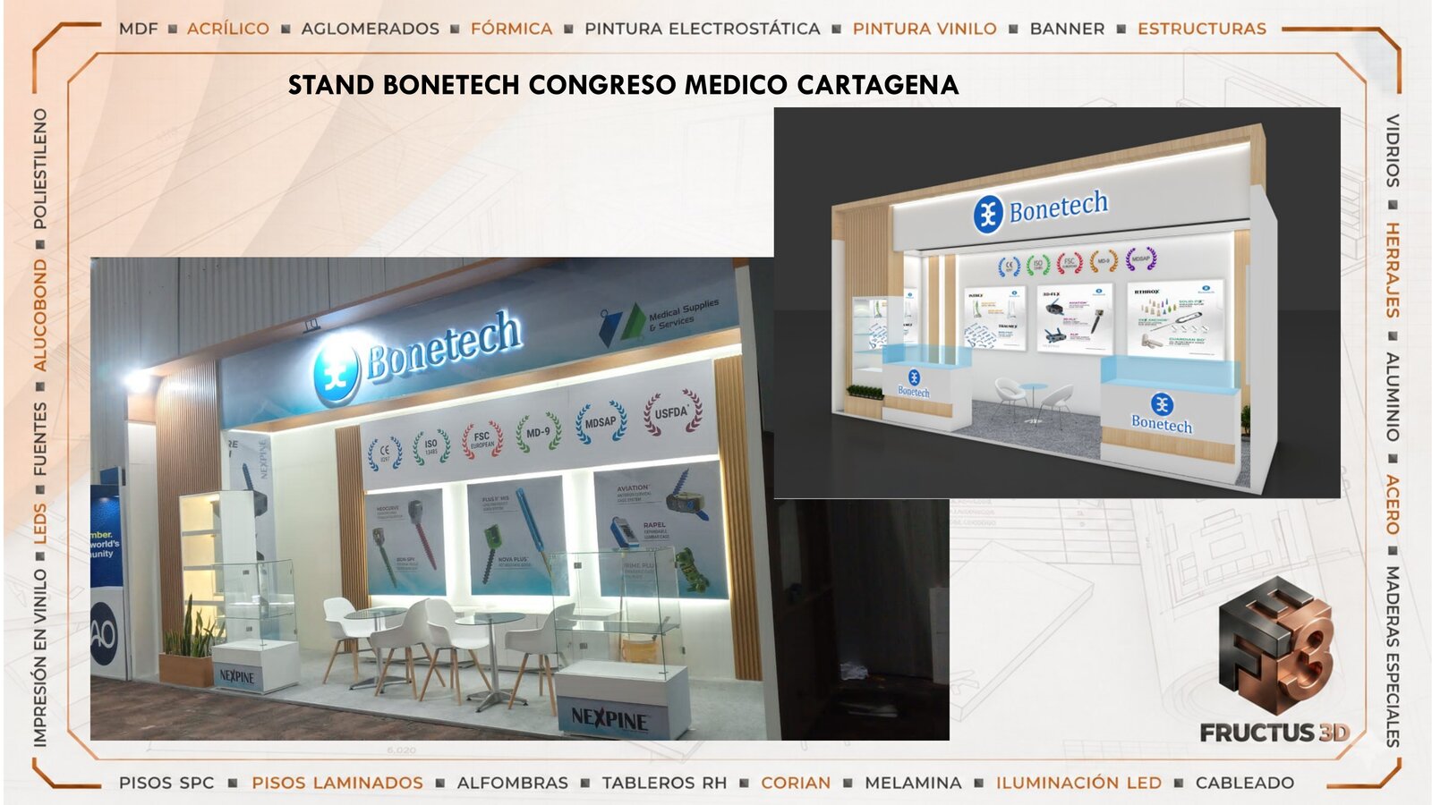 Stand Bonetech Congreso Médico Cartagena